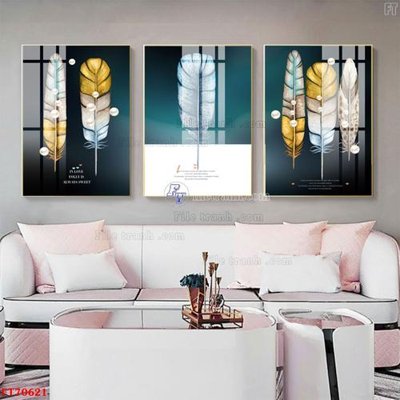 File tranh Tranh treo hiện đại pha lê gương FT70621 (gốc) in film