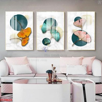 Tải file gốc Tranh treo hiện đại pha lê gương FT70633 (in khổ lớn) không vỡ