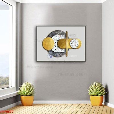 File tranh Tranh treo hiện đại pha lê gương FT70677 (gốc) in trên kính