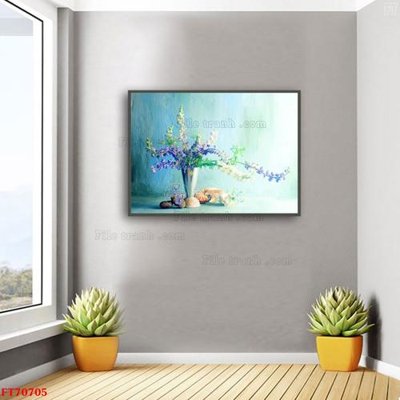 Download file gốc Tranh treo hiện đại pha lê gương FT70705 (in lụa) tranh 3D