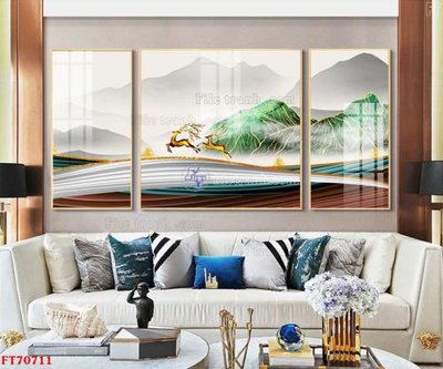 Mua file gốc Tranh treo hiện đại pha lê gương FT70711 (in ấn) tại Filetranh.com