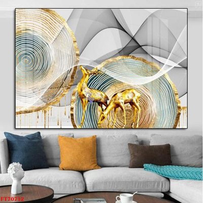 File tranh quảng cáo Tranh treo hiện đại pha lê gương FT70712 (download file gốc)