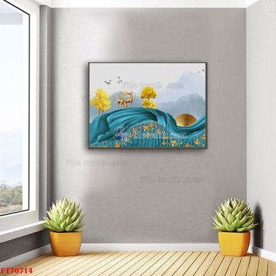 Tải file Tranh treo hiện đại pha lê gương FT70714 (PSD) cho in tranh 3D