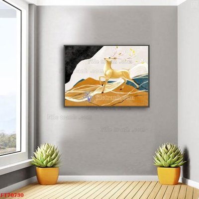 File gốc Tranh treo hiện đại pha lê gương FT70730 (chuẩn màu) cho in offset