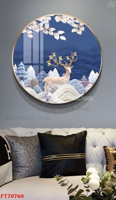 Tải file tranh gốc Tranh treo hiện đại pha lê gương FT70760 chất lượng cao