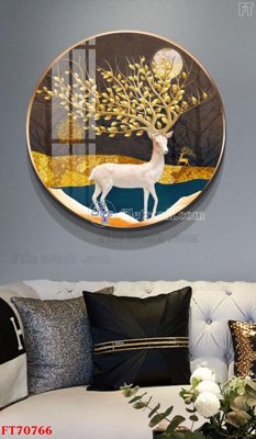 Download file gốc Tranh treo hiện đại pha lê gương FT70766 (in mica) trong suốt