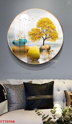 Download file ảnh gốc Tranh treo hiện đại pha lê gương FT70768 để in ấn