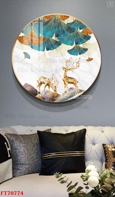 File PSD in ấn Tranh treo hiện đại pha lê gương FT70774 (chất lượng cao)