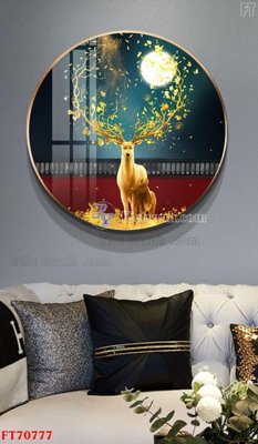 File in ấn Tranh treo hiện đại pha lê gương FT70777 (bản gốc) cao cấp