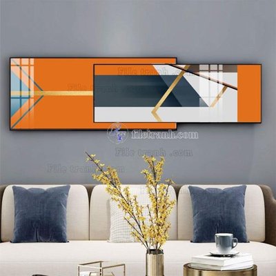 File tranh File tranh hiện đại pha lê gương FT764 (gốc) in trên kính