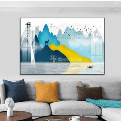 File gốc Tranh treo pha lê gương FT78125 (phong cách) cổ điển