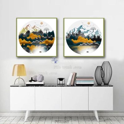 File tranh Tranh treo pha lê gương FT78147 (bản gốc) in canvas