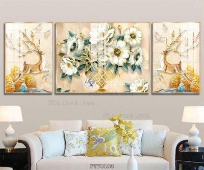 File ảnh Tranh treo pha lê gương FT78183 (gốc) in PP, decal