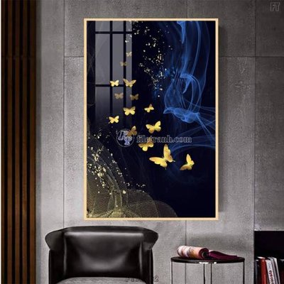 File tranh Tranh treo pha lê gương FT78202 (bản gốc) treo quán cafe