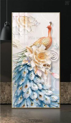 File in lụa Tranh treo pha lê gương FT78234 (tân cổ điển) Tranh treo pha lê gương FT78234