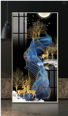 File gốc Tranh treo pha lê gương FT78264 (chuẩn CMYK) cho nhà in