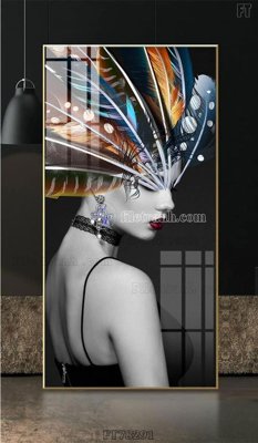 Tải file gốc Tranh treo pha lê gương FT78291 dùng cho in ấn