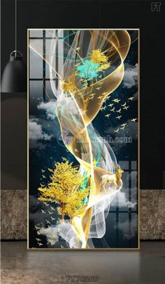 Tải file Tranh treo pha lê gương FT78299 (gốc) chủ đề phong thủy