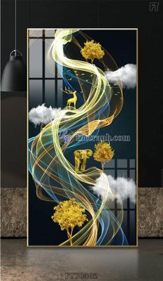 File tranh in mica Tranh treo pha lê gương FT78302 (độ phân giải cao)