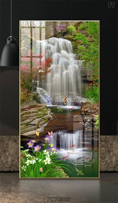 Download file gốc Tranh treo pha lê gương FT78323 (in lụa) tranh 3D