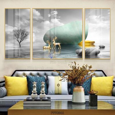 Mua file gốc Tranh treo pha lê gương FT78341 (PSD) tại Filetranh.com