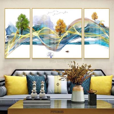 File PSD Tranh treo pha lê gương FT78362 (gốc) tách lớp chi tiết