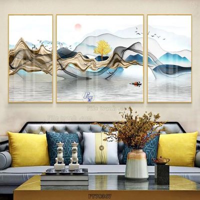 File tranh quảng cáo Tranh treo pha lê gương FT78367 (download file gốc)