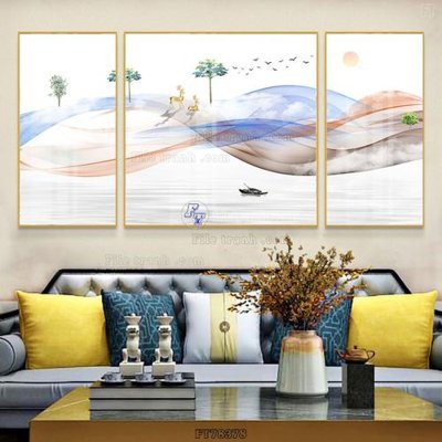 Download file gốc Tranh treo pha lê gương FT78378 (in mica) 3D