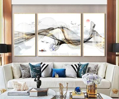 Ảnh gốc Tranh treo pha lê gương FT78390 (nét căng) in mica