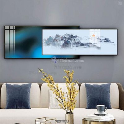 Tải file Tranh treo pha lê gương FT78506 (gốc) in tranh tráng gương