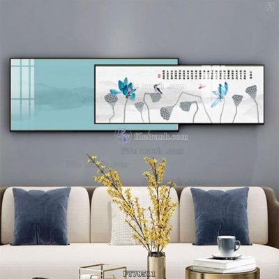 Download file gốc Tranh treo pha lê gương FT78511 (in lụa) nghệ thuật