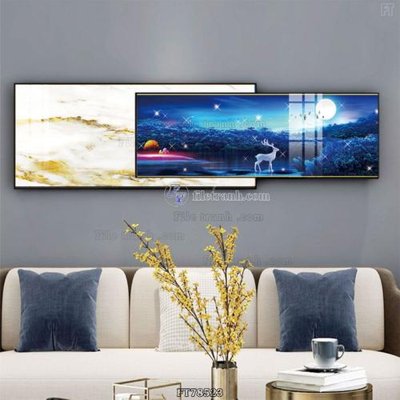 File tranh Tranh treo pha lê gương FT78523 (gốc) chủ đề trừu tượng