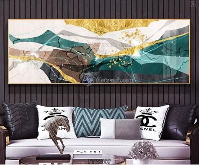 File in trần Tranh treo pha lê gương FT78557 (bản gốc) bầu trời