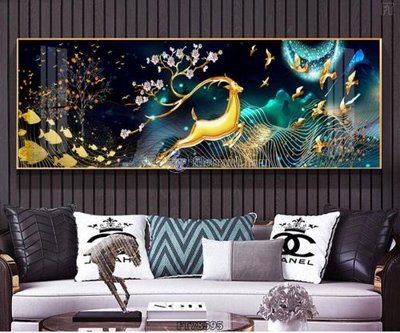 File gốc Tranh treo pha lê gương FT78595 (trang trí) phòng làm việc