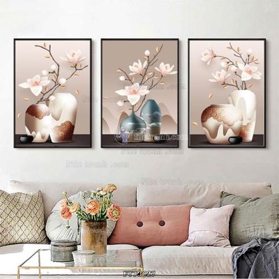 File tranh gốc in trần nhà Tranh treo pha lê gương FT78627 3D