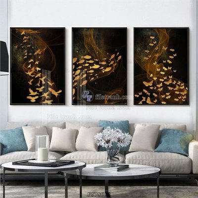 File in lụa Tranh treo pha lê gương FT78682 (chất lượng cao) Tranh treo pha lê gương FT78682