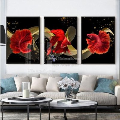 File tranh Tranh treo pha lê gương FT78732 (gốc) chủ đề trừu tượng