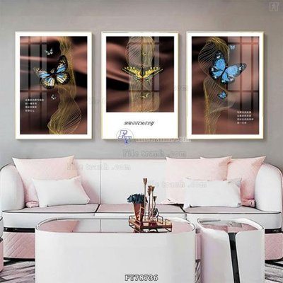 Download file Tranh treo pha lê gương FT78736 (gốc) in mica ốp bếp