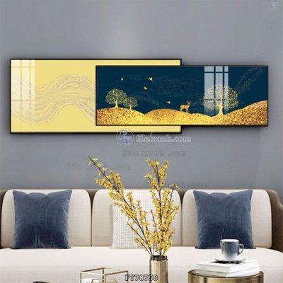 File gốc Tranh treo pha lê gương FT78750 (bản quyền) cho in ấn