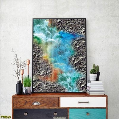 File gốc Tranh trang trí lối vào 1 tấm FT8029 (in 3D) cho trang trí