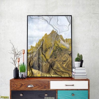 File in ấn Tranh trang trí lối vào 1 tấm FT8081 (bản gốc) sắc nét