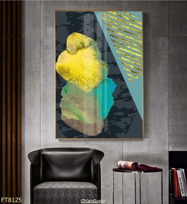 File in trần Tranh trang trí lối vào 1 tấm FT8125 (bản gốc) hoa văn