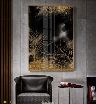 Download file Tranh trang trí lối vào 1 tấm FT8134 (gốc) in mica đèn LED