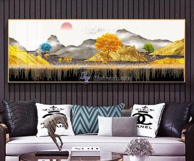 File gốc in ấn File tranh hiện đại pha lê gương FT814 độ phân giải cao