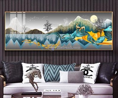 File gốc File tranh hiện đại pha lê gương FT815 (cho in ấn) độc quyền