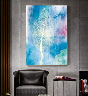 File gốc Tranh trang trí lối vào 1 tấm FT8187 (in lụa) trang trí tường