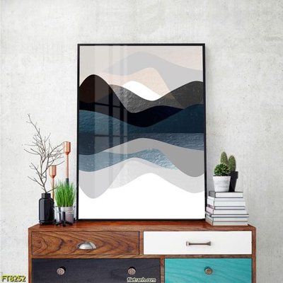 File tranh gốc in trần nhà Tranh trang trí lối vào 1 tấm FT8252 3D