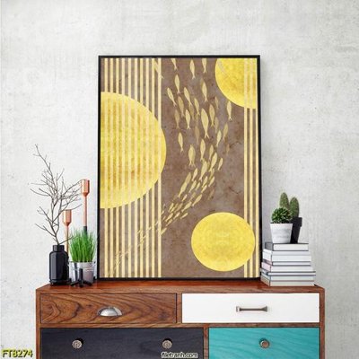 File gốc Tranh trang trí lối vào 1 tấm FT8274 (in mica) làm bảng hiệu