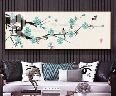 File tranh File tranh hiện đại pha lê gương FT828 (gốc) phong cách tối giản