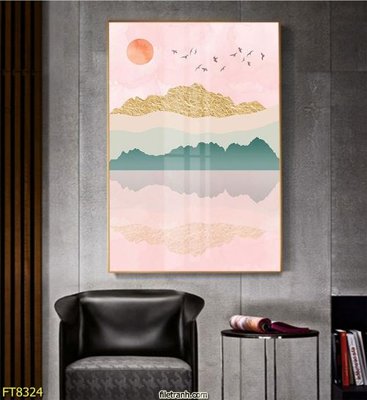 File gốc Tranh trang trí lối vào 1 tấm FT8324 (in 3D) nghệ thuật